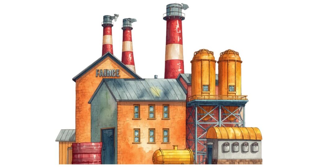 工場のイラスト