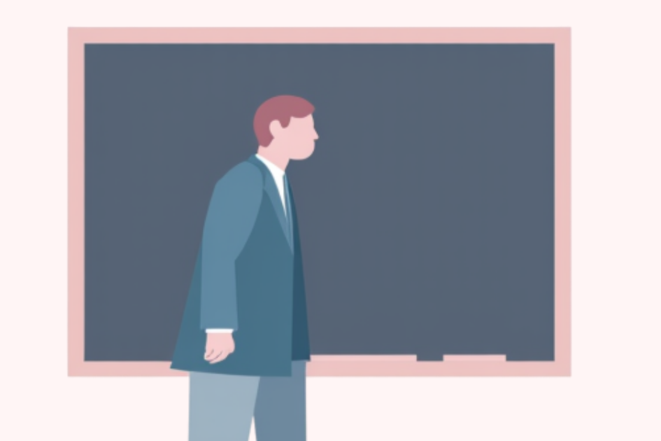 「教師を内心バカにすべし」イメージ - 三島由紀夫『不道徳教育講座』より